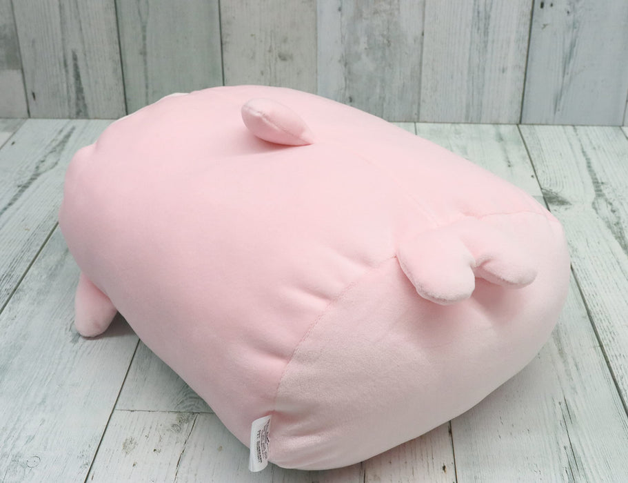 San-X Soft Lying Down Cushion Pink Dolphin Hatayama Shoji Plush Pillow- Japan Figure Store - #1 Bring To You The Best Japanese Goods