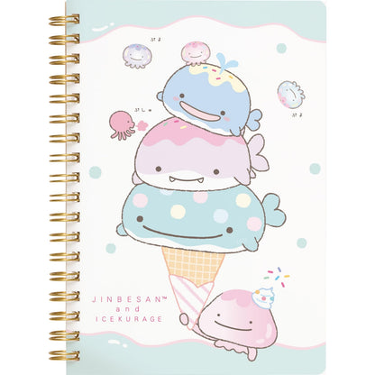 San-X Jinbei-San Ice Jellyfish B6 Notebook H18xW12.5cm NY40001- Japan Figure Store - #1 Bring To You The Best Japanese Goods