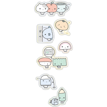 San-X Seal Kyomu Kyomu Life Notebook H17.5xW9xD0.1CM- Japan Figure Store - #1 Bring To You The Best Japanese Goods