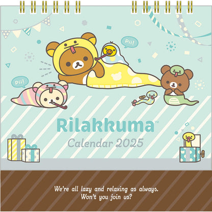 San-X Rilakkuma 2025 Tabletop Calendar Cd38201