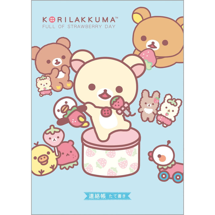 San-X Rilakkuma Vertical Contact Notebook 25.2x17.9cm 2024 | San-X Stationery- Japan Figure Store - #1 Bring To You The Best Japanese Goods