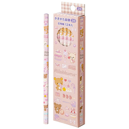 San-X Rilakkuma 2B Drawing Pencils - 1 Dozen Pack- Japan Figure Store - #1 Bring To You The Best Japanese Goods