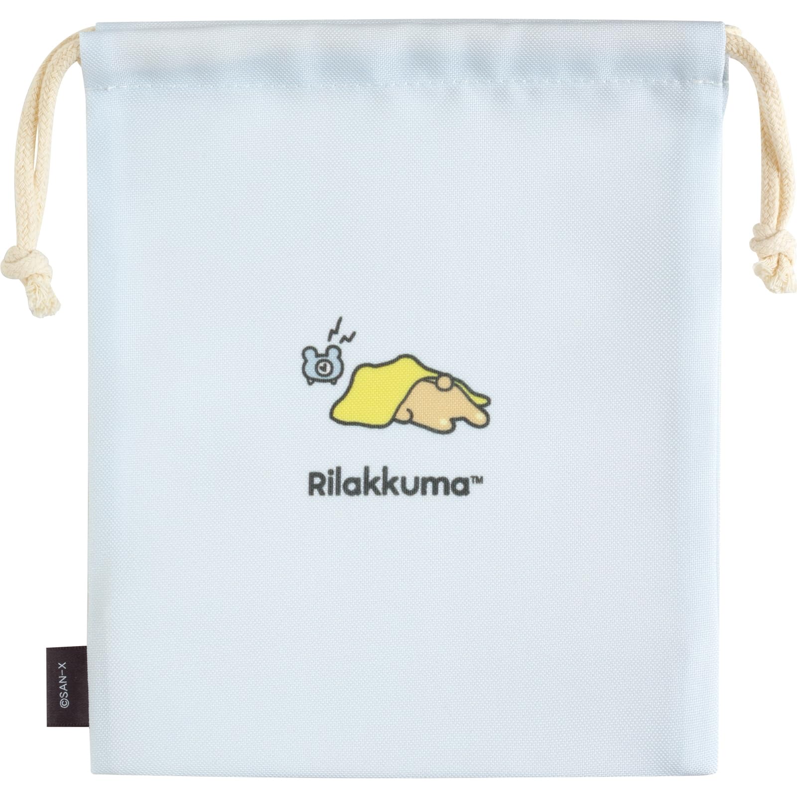 San-X Rilakkuma Gusseted Drawstring Bag Durable and Spacious Ca51701- Japan Figure Store - #1 Bring To You The Best Japanese Goods