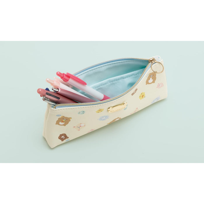 San-X Rilakkuma Everyone Is Full Pen Pouch H19 x W8 x D3 cm- Japan Figure Store - #1 Bring To You The Best Japanese Goods