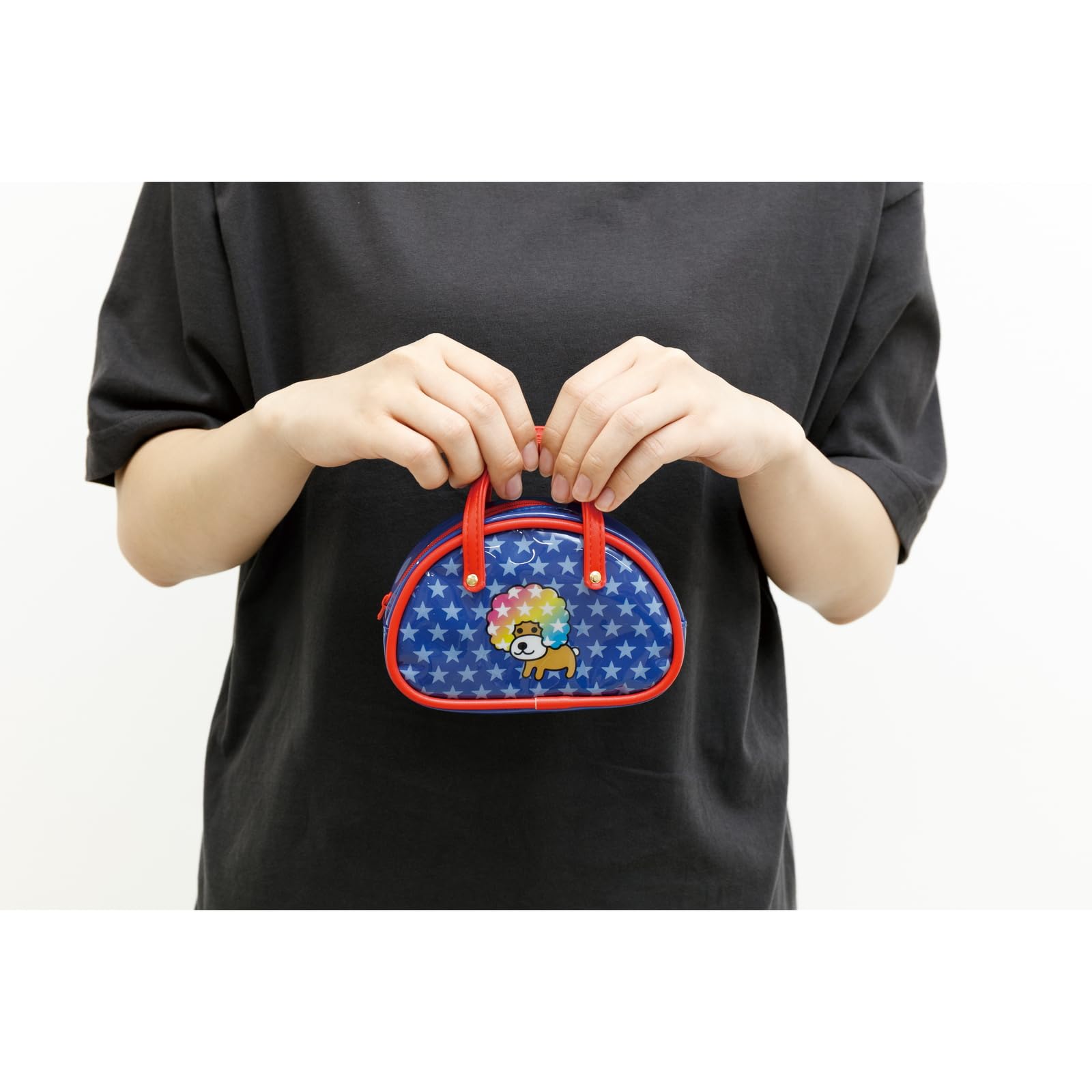 San-X Characters Pouch Afro Dog Portable Case H100xW145xD55mm