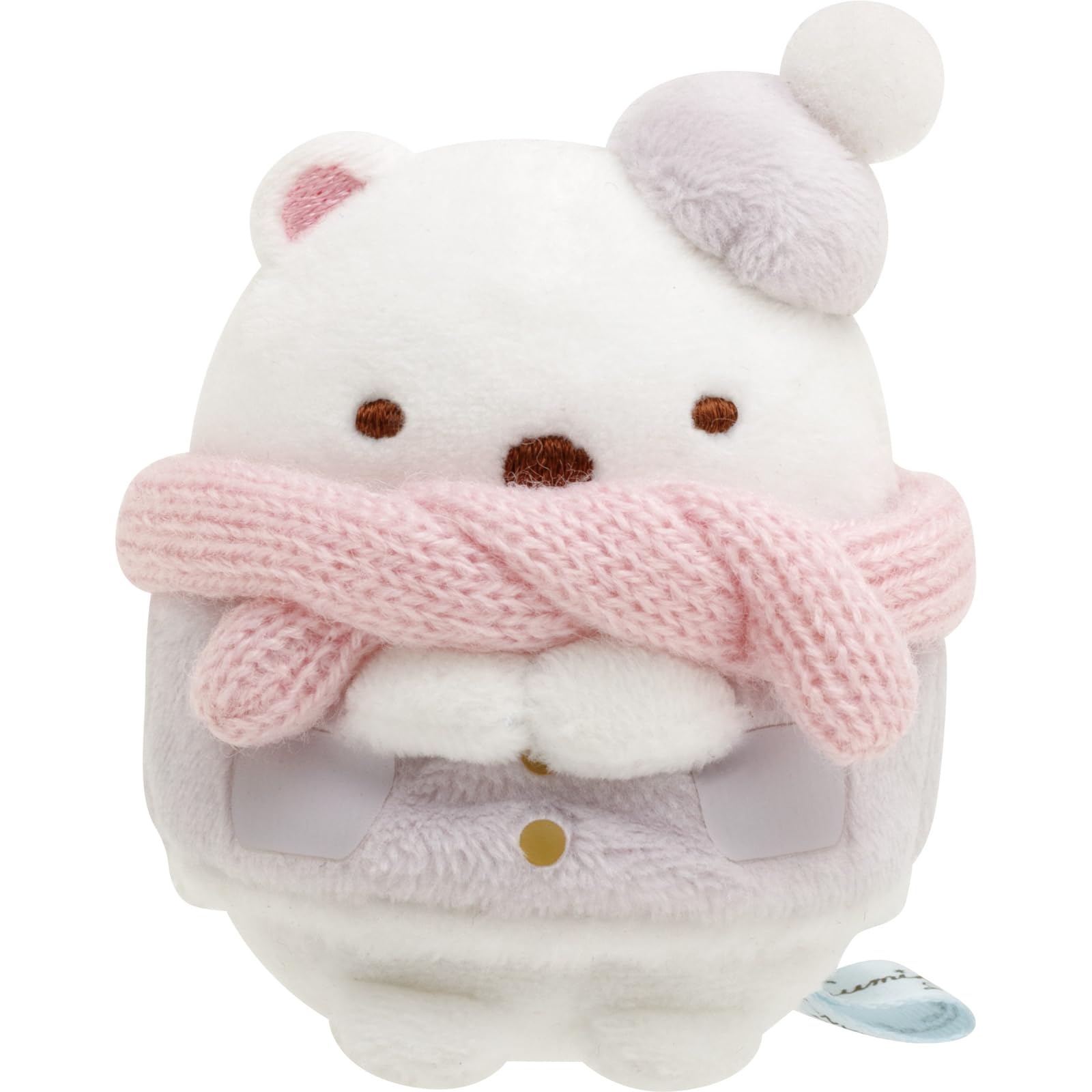 San-X Sumikko Gurashi Sparkling Night Polar Bear Plush Pocket-Sized Mo44401- Japan Figure Store - #1 Bring To You The Best Japanese Goods