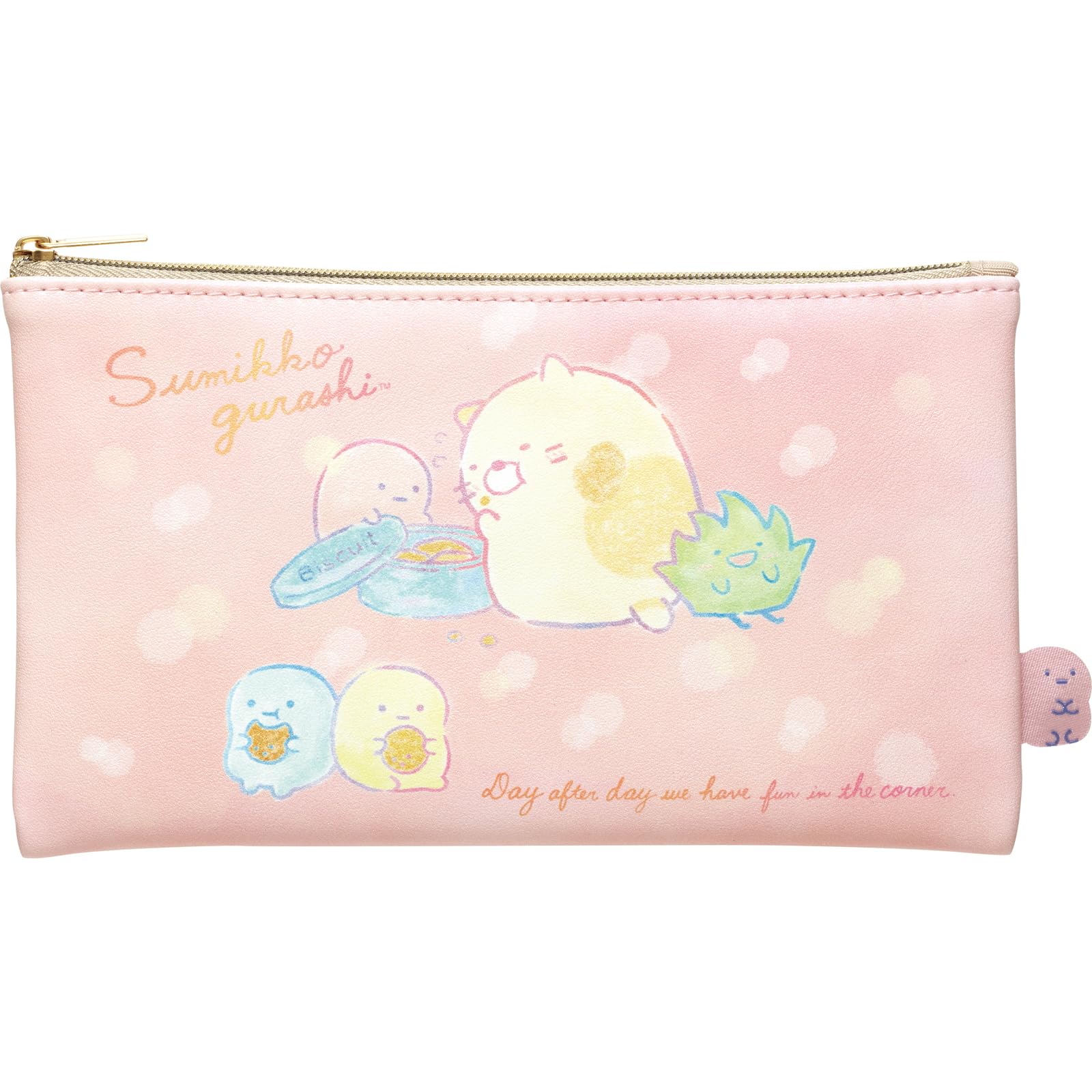 San-X Sumikko Gurashi Cat Flat Pouch Ca44804 - Cute and Functional Storage- Japan Figure Store - #1 Bring To You The Best Japanese Goods