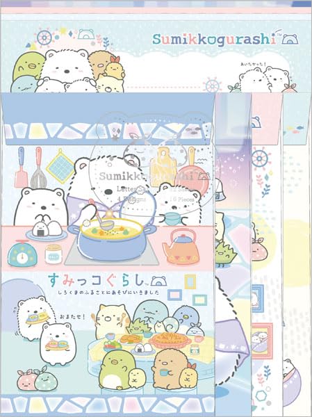 San-X Sumikko Gurashi Letter Set Lh81001 - Cute Stationery for Kids and Adults- Japan Figure Store - #1 Bring To You The Best Japanese Goods