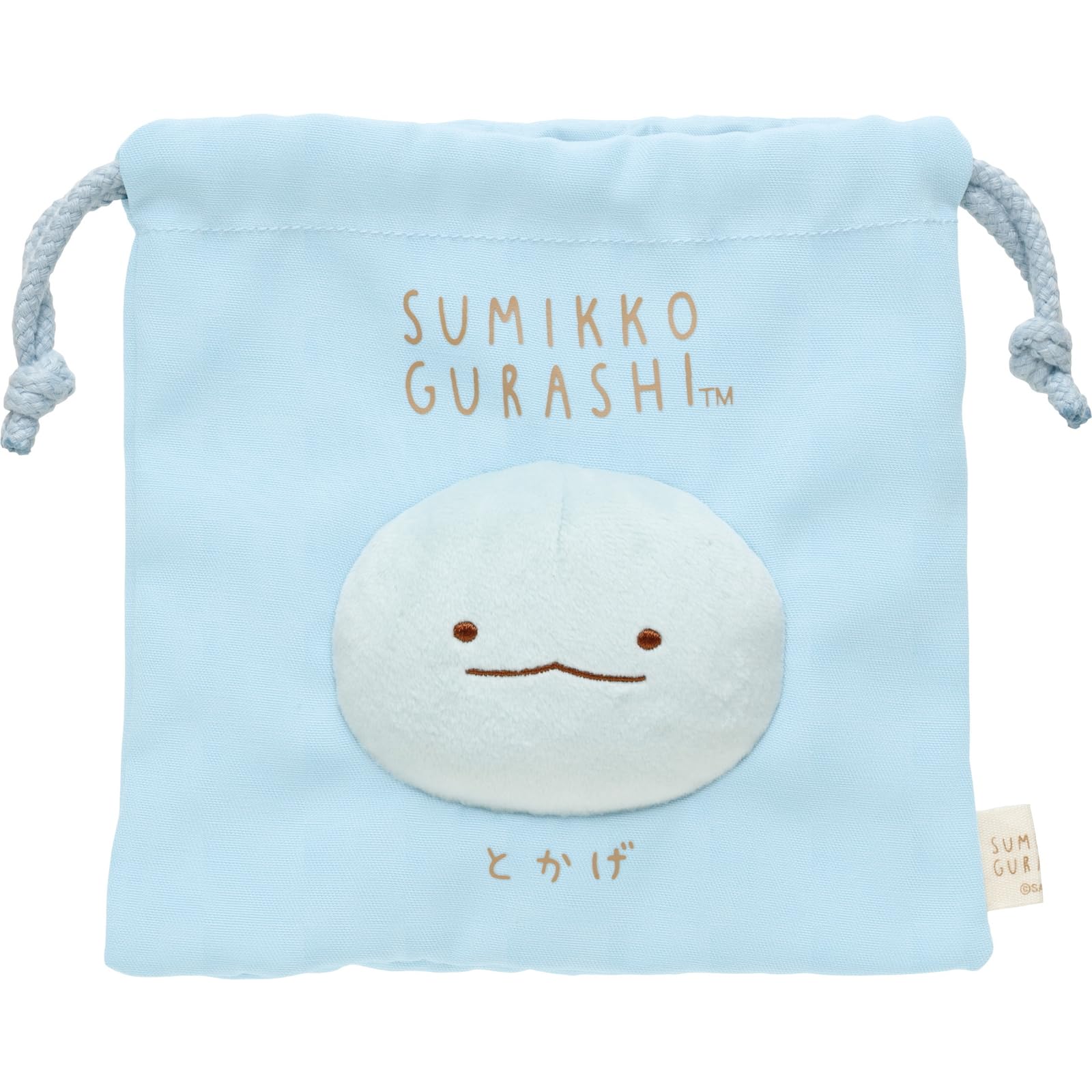 San-X Sumikko Gurashi Lizard Face Drawstring Bag - CA50605 Durable and Cute- Japan Figure Store - #1 Bring To You The Best Japanese Goods