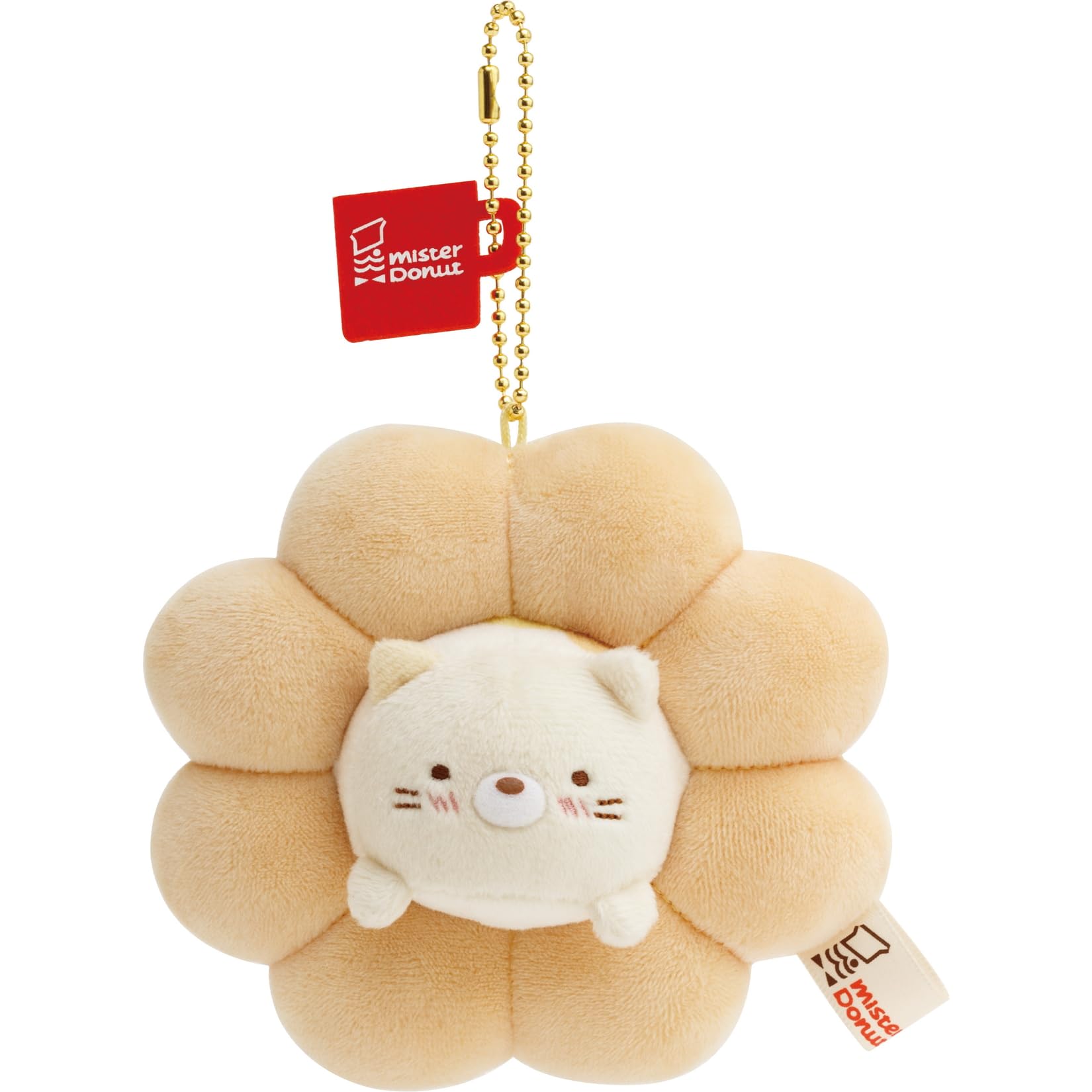 San-X Sumikko Gurashi Plush Cat Donut Pon De Ring Mo48801 Hanging Toy- Japan Figure Store - #1 Bring To You The Best Japanese Goods