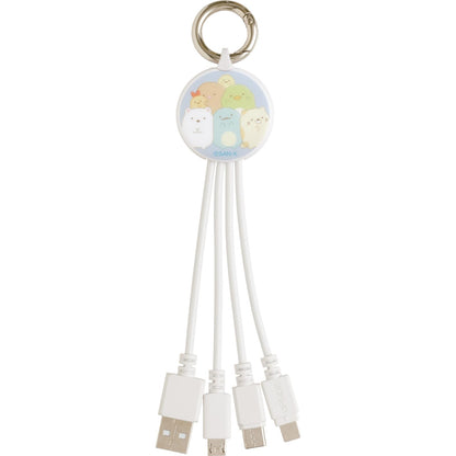 San-X Sumikko Gurashi Multi-Charging Cable Compact Size Em32902- Japan Figure Store - #1 Bring To You The Best Japanese Goods