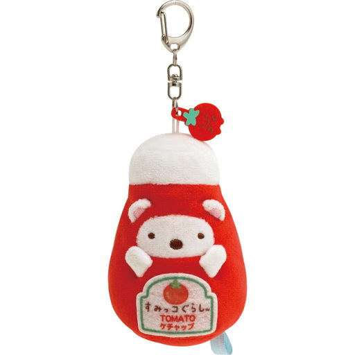 San-X Sumikko Gurashi Sumikko Market Hanging Plush Polar Bear Toy H9CMxW6CM- Japan Figure Store - #1 Bring To You The Best Japanese Goods