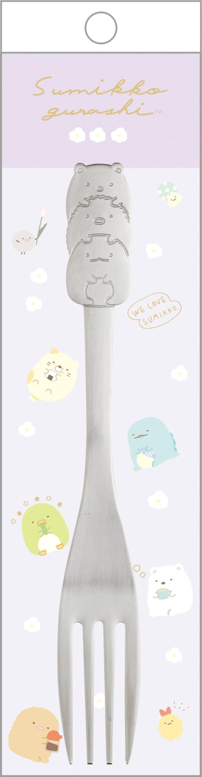 San-X Sumikko Gurashi Stainless Steel Fork Medium Ka21102 Durable Safe- Japan Figure Store - #1 Bring To You The Best Japanese Goods