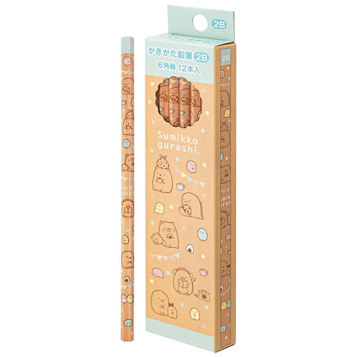 San-X Sumikko Gurashi Wooden 2B Pencils - 1 Dozen Model Ph18801- Japan Figure Store - #1 Bring To You The Best Japanese Goods