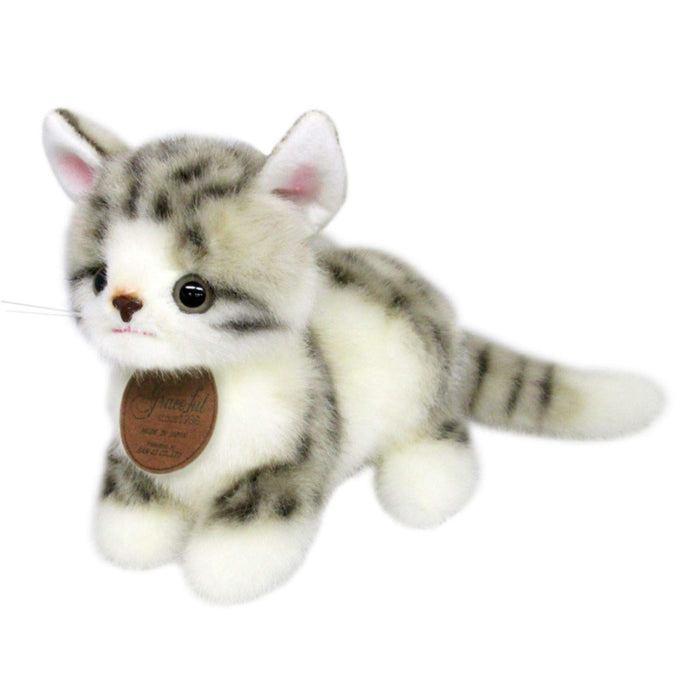 Sanei Boeki Graceful Cat Miiya Gray Standing Plush Toy 21cm Made in Japan- Japan Figure Store - #1 Bring To You The Best Japanese Goods