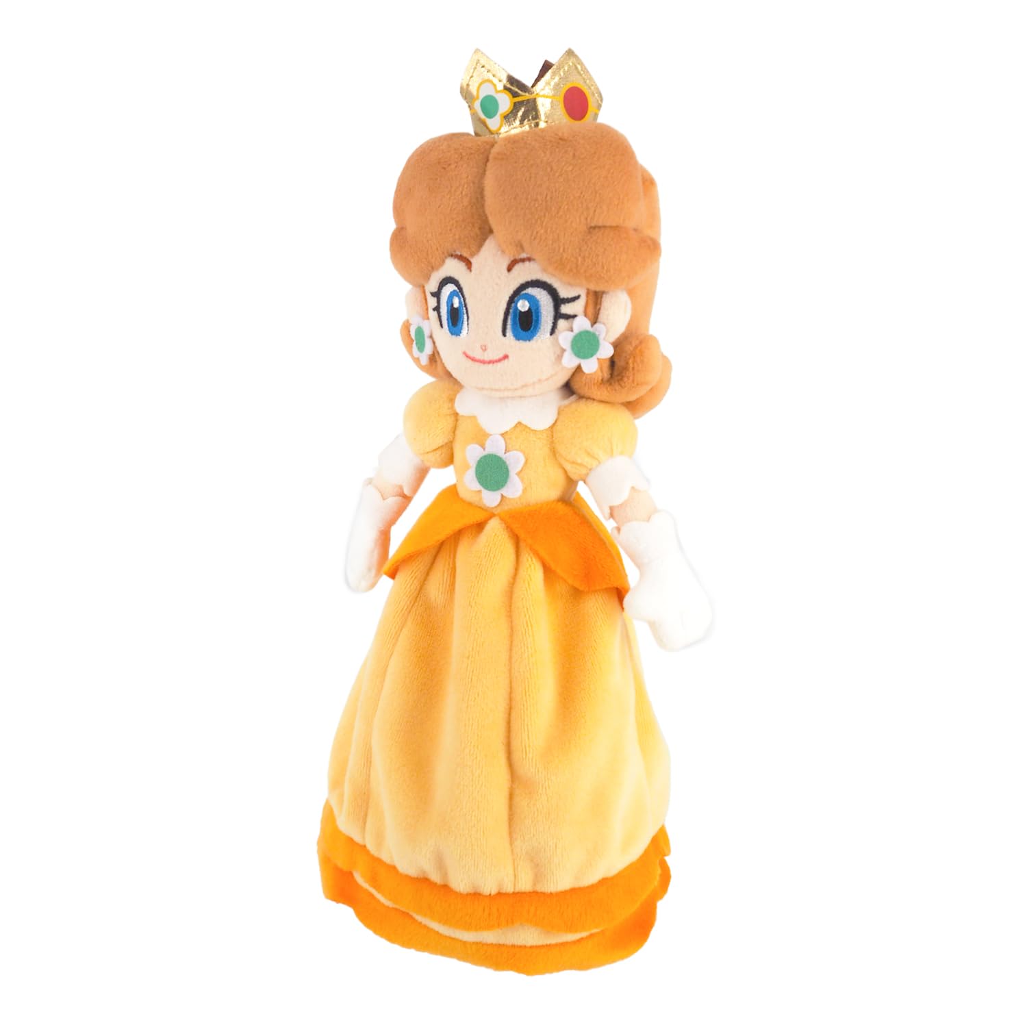 Sanei Boeki Super Mario Daisy Plush Toy - 10x7.5x25cm All Star Collection- Japan Figure Store - #1 Bring To You The Best Japanese Goods