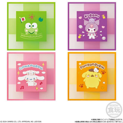 Bandai Sanrio Characters Clear Square Coaster - Durable & Stylish Design- Japan Figure Store - #1 Bring To You The Best Japanese Goods