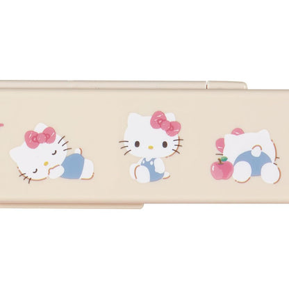 Sanrio Hello Kitty Chopsticks & Spoon Set 1.8 x 18.8 x 4.7 cm Lunch Goods- Japan Figure Store - #1 Bring To You The Best Japanese Goods
