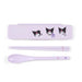 Sanrio Kuromi Chopsticks and Spoon Set - 18.8cm Lunch Goods for Kids- Japan Figure Store - #1 Bring To You The Best Japanese Goods
