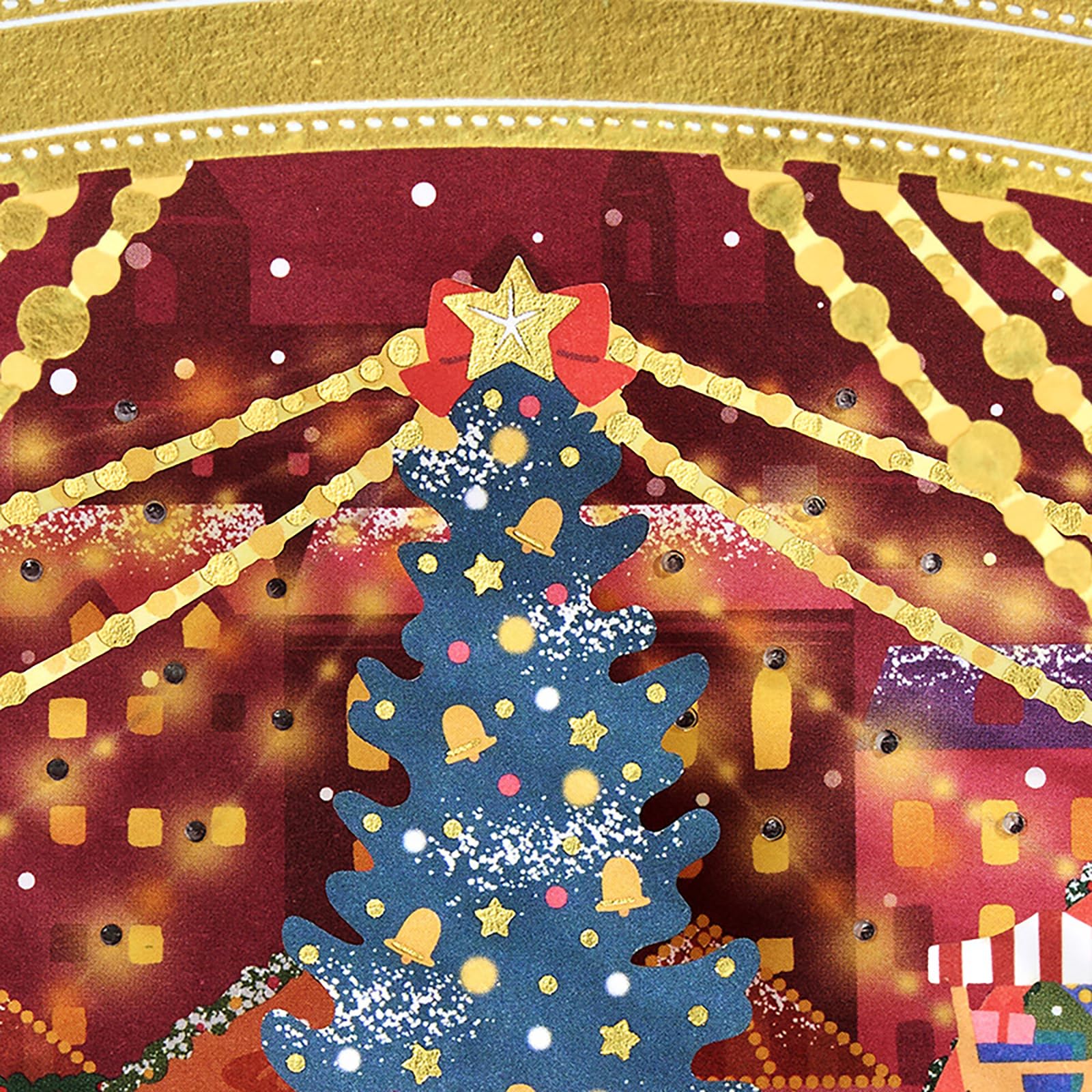 Sanrio Christmas Card with Lights and Melodies Gold Frame Jxpm 7-5 244066