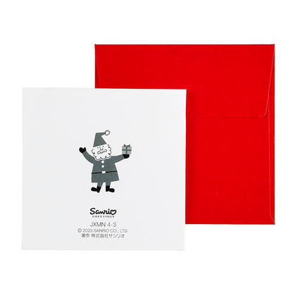Sanrio Christmas Mini Greeting Card Santa Sleigh - Holiday Message Card 4-3- Japan Figure Store - #1 Bring To You The Best Japanese Goods