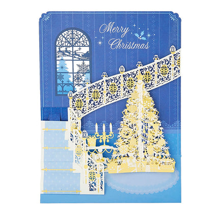 Sanrio Christmas Greeting Cards - Laser Cut Spiral Staircase and Tree Design- Japan Figure Store - #1 Bring To You The Best Japanese Goods