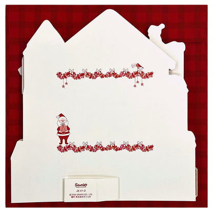 Sanrio Christmas Message Cards Santa Dollhouse Greeting Cards - Ships Overseas- Japan Figure Store - #1 Bring To You The Best Japanese Goods