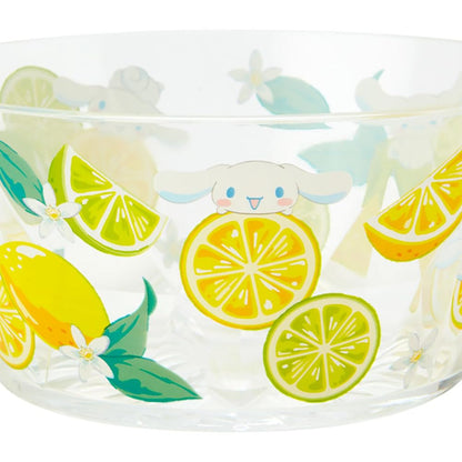 Sanrio Cinnamoroll Clear Bowl 6.2x13x13 Cm - Colorful Fruit Design- Japan Figure Store - #1 Bring To You The Best Japanese Goods