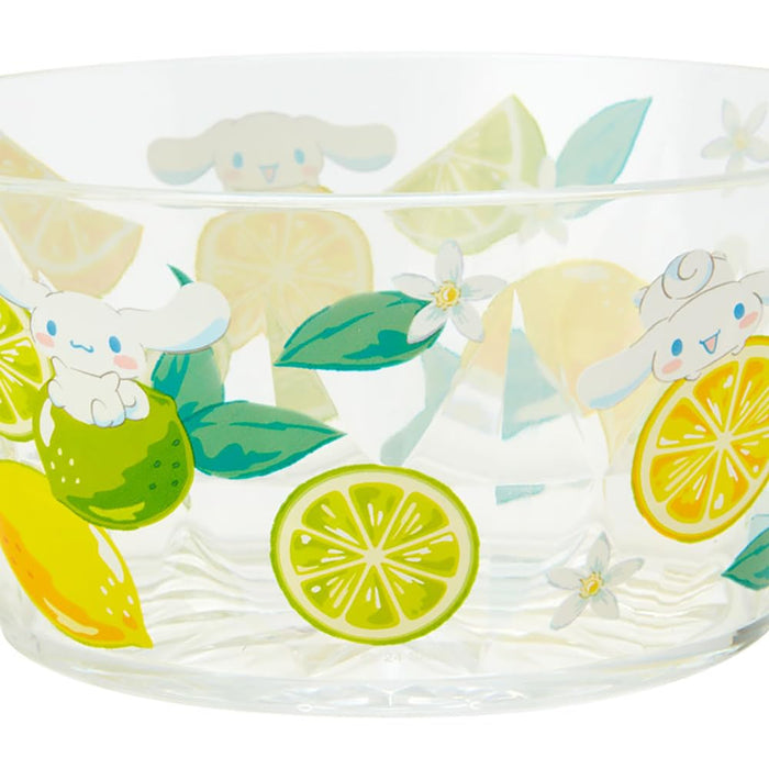 Sanrio Cinnamoroll Clear Bowl 6.2x13x13 Cm - Colorful Fruit Design- Japan Figure Store - #1 Bring To You The Best Japanese Goods