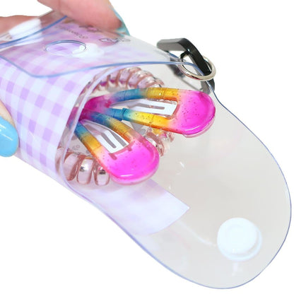 Sanrio Clear Multi-Case Ss Size with Carabiner - AirPods Pro Key Pass Kuromi- Japan Figure Store - #1 Bring To You The Best Japanese Goods