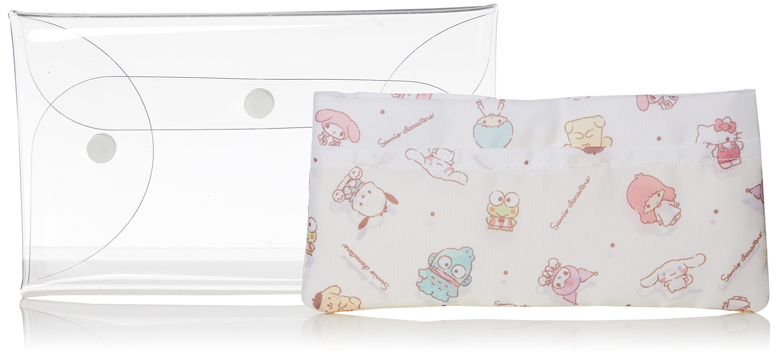 Sanrio Clear Multi-Case with Inner Pouch - My Melody Kuromi Cinnamoroll- Japan Figure Store - #1 Bring To You The Best Japanese Goods