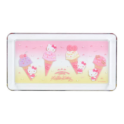 Sanrio Clear Pen Tray Ice Party Hello Kitty 390020 Stationery Organizer- Japan Figure Store - #1 Bring To You The Best Japanese Goods