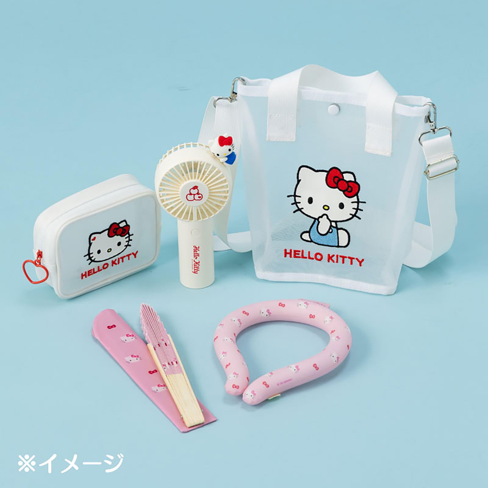 Sanrio Hello Kitty Cool Ring PCM Heat-Absorbing TPU Tube for Ages 3+