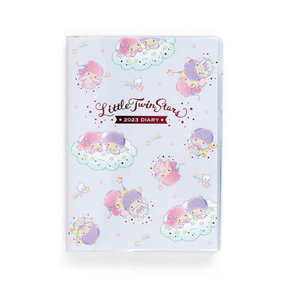 Sanrio 2023 Diary B6 Little Twin Stars Monthly Weekly Planner with Stickers- Japan Figure Store - #1 Bring To You The Best Japanese Goods