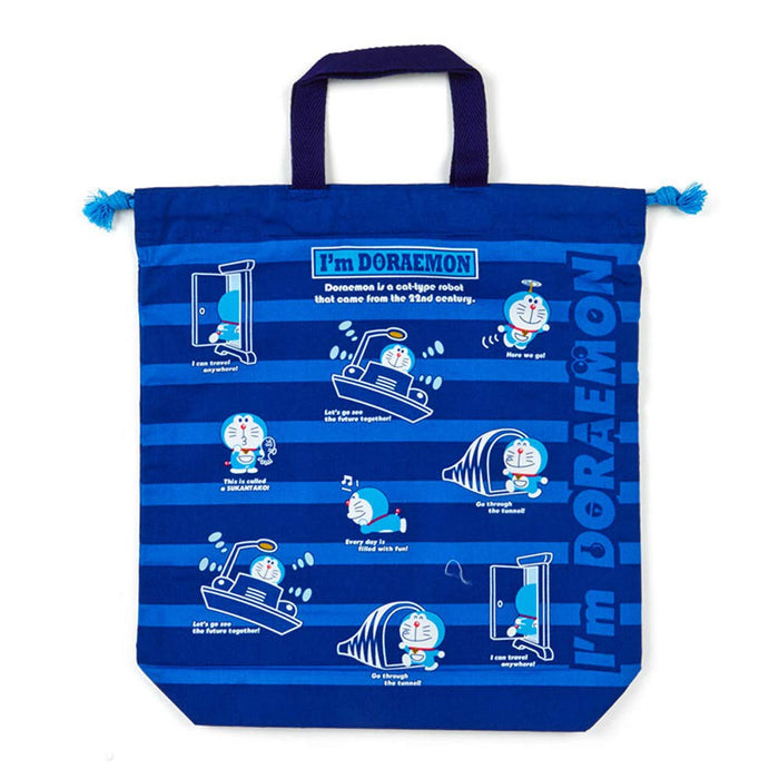Sanrio Doraemon Drawstring Bag With Handle - I'm Doraemon Design- Japan Figure Store - #1 Bring To You The Best Japanese Goods