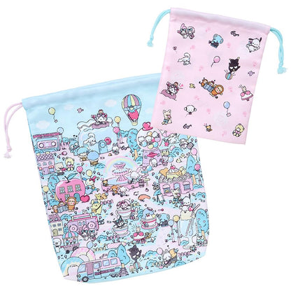 Sanrio Drawstring Bag Set Fantasy Trip Sanrio Characters 878308 Perfect for Kids- Japan Figure Store - #1 Bring To You The Best Japanese Goods