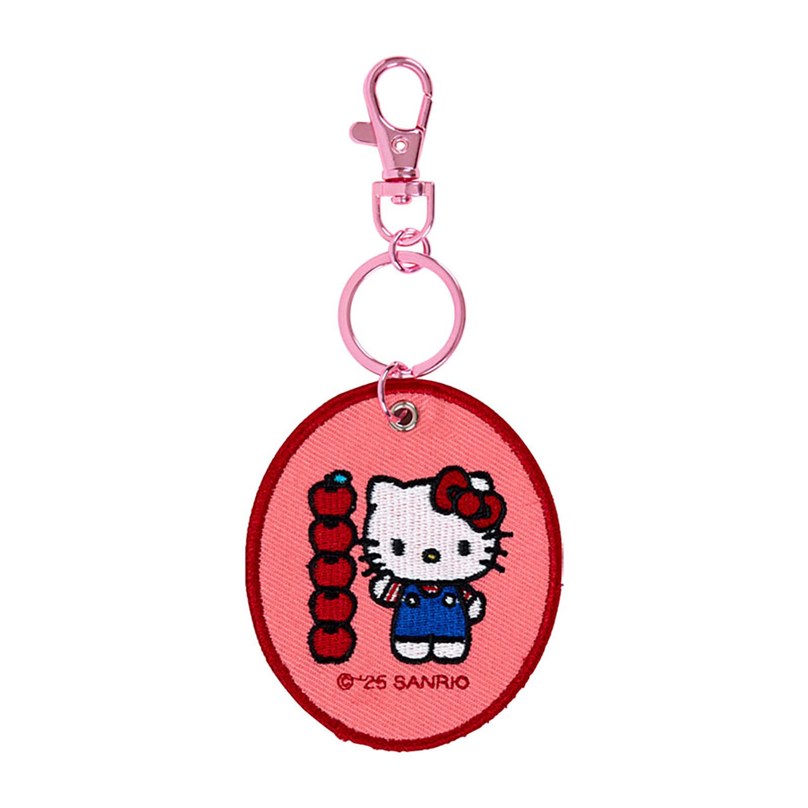 Sanrio Hello Kitty Embroidered Patch Keychain Grand Prize Edition Polyester