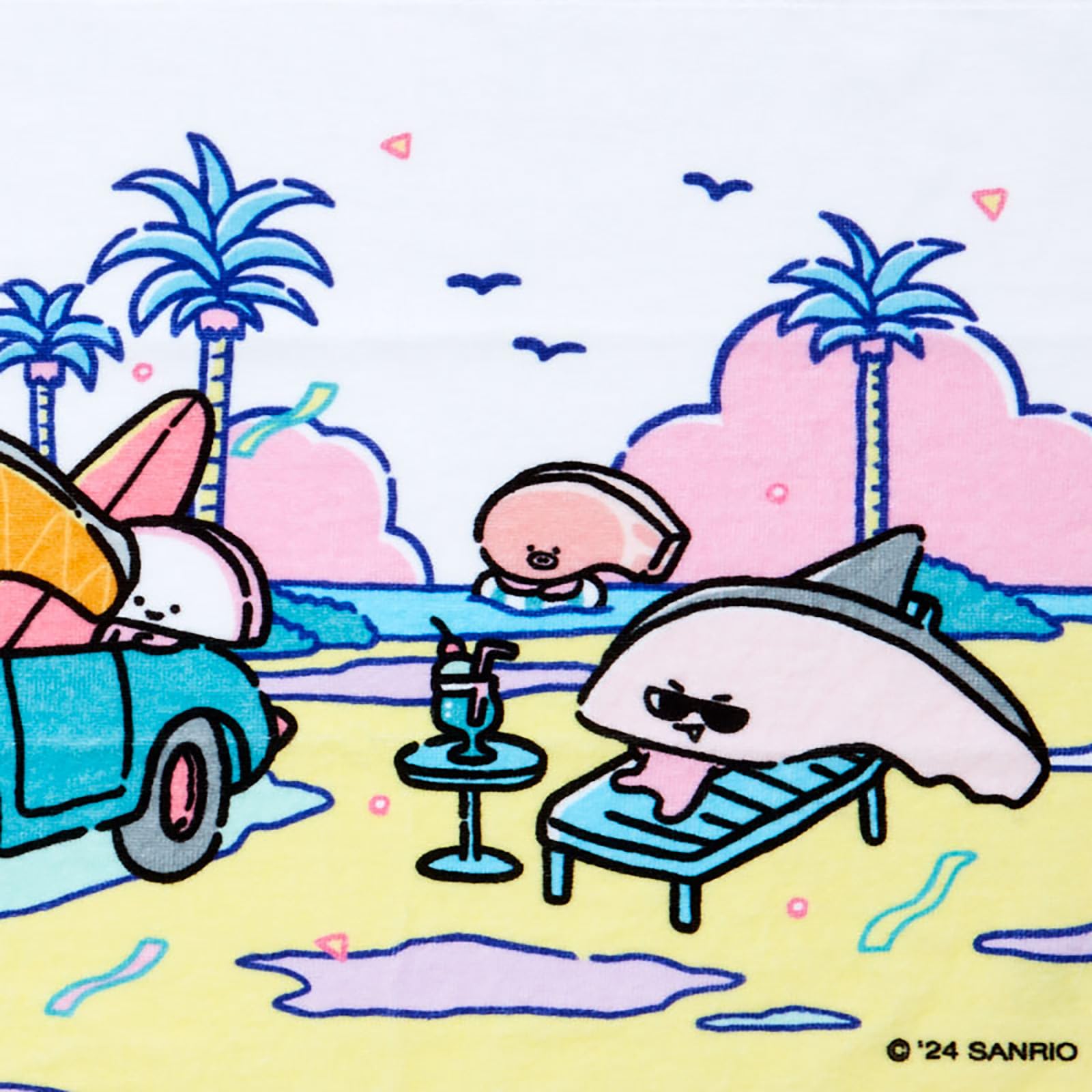 Sanrio Kirimi-Chan Festival Design Face Towel 919497- Japan Figure Store - #1 Bring To You The Best Japanese Goods