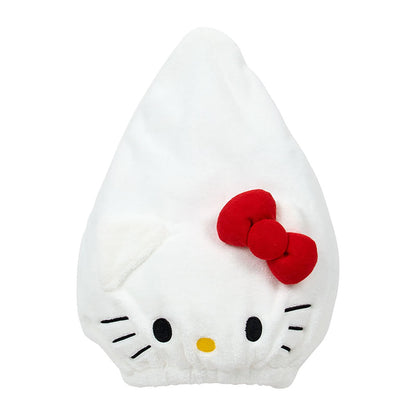 Sanrio Hello Kitty Face-Shaped Towel Cap for Adults - One Size Polyester Mix