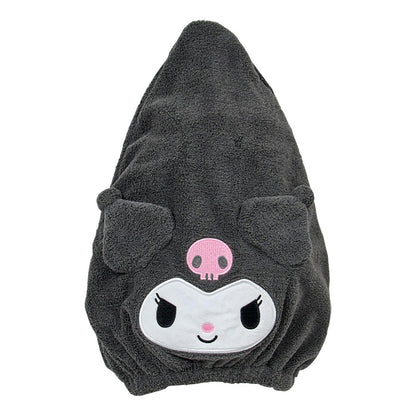 Sanrio Kuromi Face-Shaped Cap Towel for Adults Polyester Blend