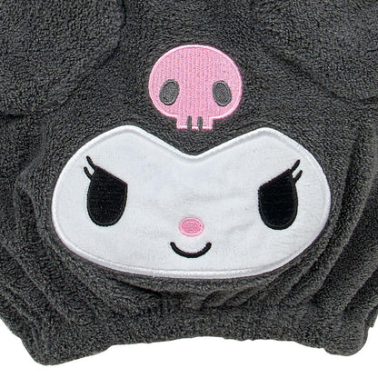 Sanrio Kuromi Face-Shaped Cap Towel for Adults Polyester Blend