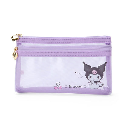 Sanrio Kuromi Flat Pen Case 11x20x2.5 cm - Cute Character Pencil Holder- Japan Figure Store - #1 Bring To You The Best Japanese Goods