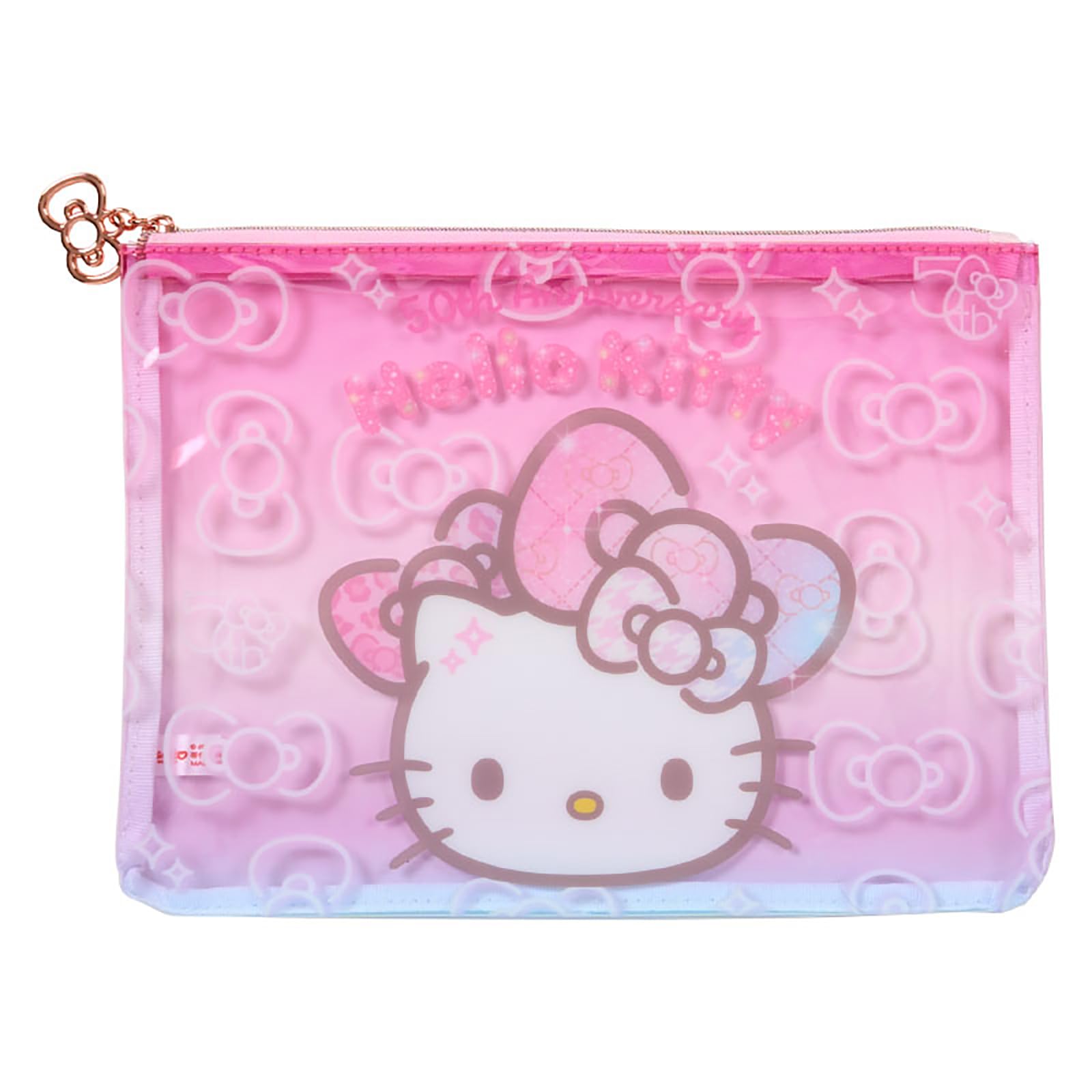 Sanrio Hello Kitty 50th Fashionable Ribbons Flat Pouch Set of 2 343978