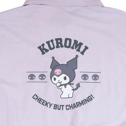 Sanrio Kuromi Half Zip Sweatshirt - Comfort Fit Cute Character Design- Japan Figure Store - #1 Bring To You The Best Japanese Goods