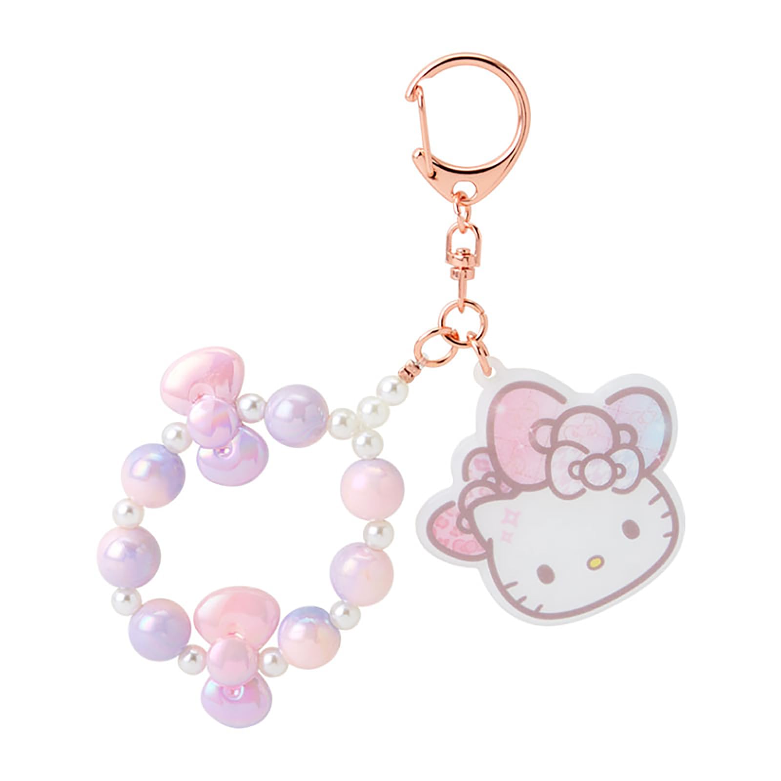 Sanrio Hello Kitty Fashionable Ribbons 50th Birthday Keychain 323608