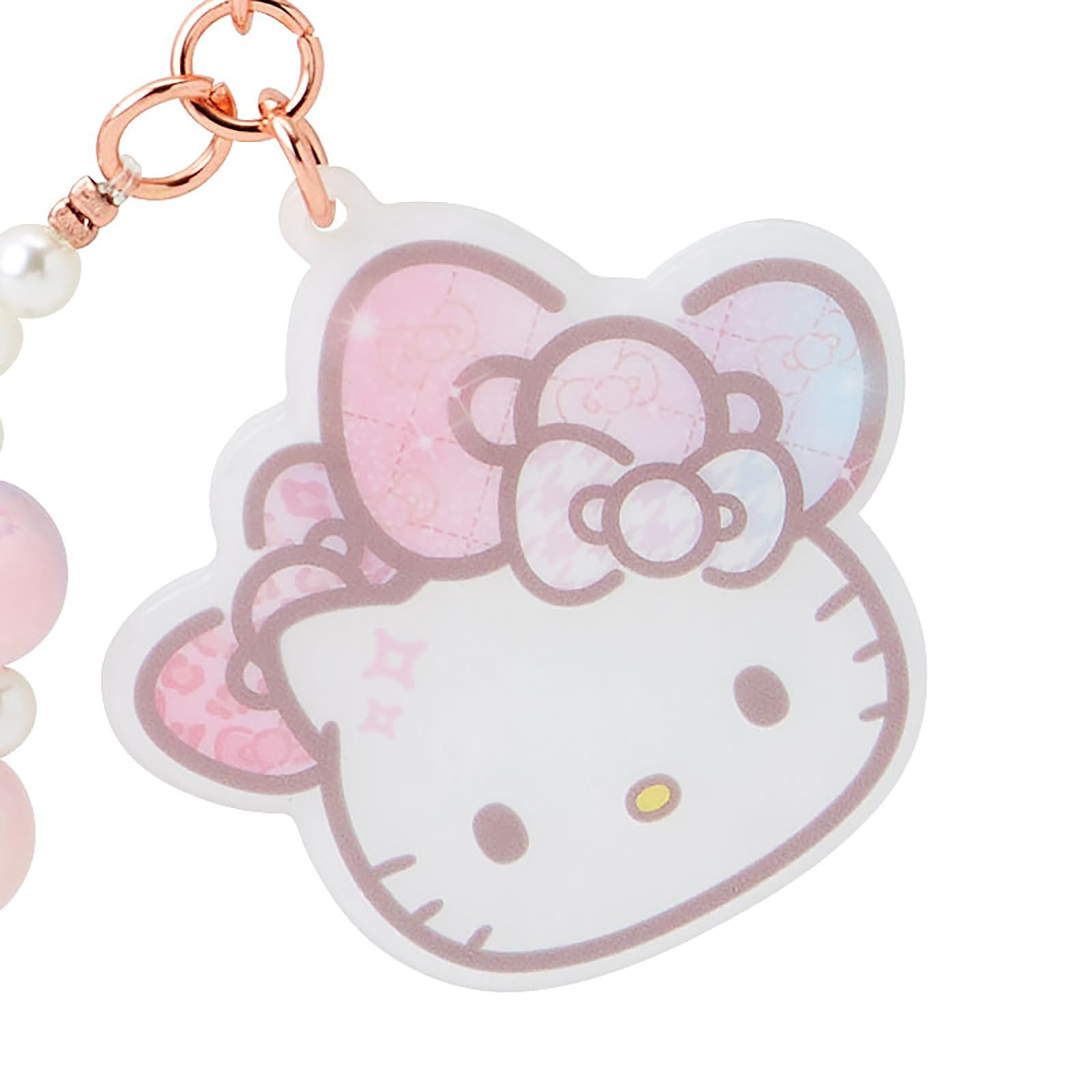 Sanrio Hello Kitty Fashionable Ribbons 50th Birthday Keychain 323608