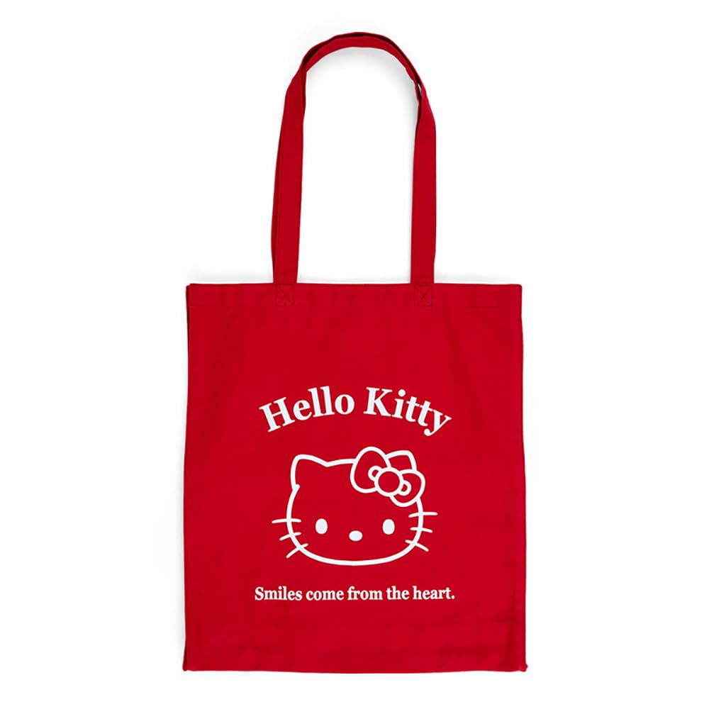 Sanrio Hello Kitty Cotton Tote Bag Handbag 40x36x10cm Character Design- Japan Figure Store - #1 Bring To You The Best Japanese Goods