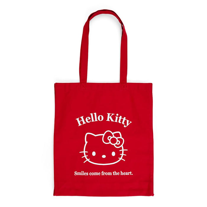Sanrio Hello Kitty Cotton Tote Bag Handbag 40x36x10cm Character Design- Japan Figure Store - #1 Bring To You The Best Japanese Goods