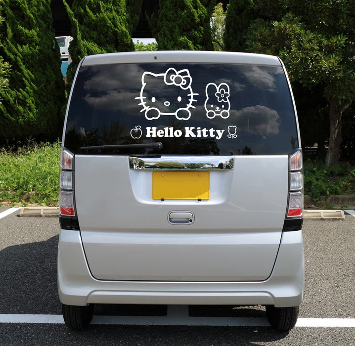 Sanrio Hello Kitty Extra Large White Decoration Sticker- Japan Figure Store - #1 Bring To You The Best Japanese Goods