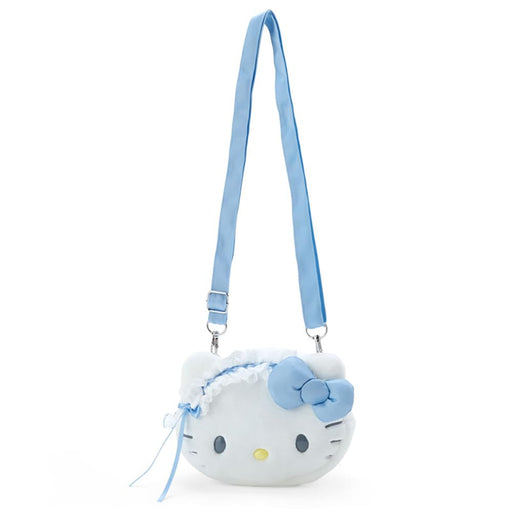 Sanrio Hello Kitty Face-Shaped Pochette Light Blue 13.7 x 17 x 8 cm- Japan Figure Store - #1 Bring To You The Best Japanese Goods
